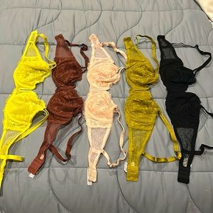 Auden Unlined balconette coverage underwire bra (5 pack) size 36c